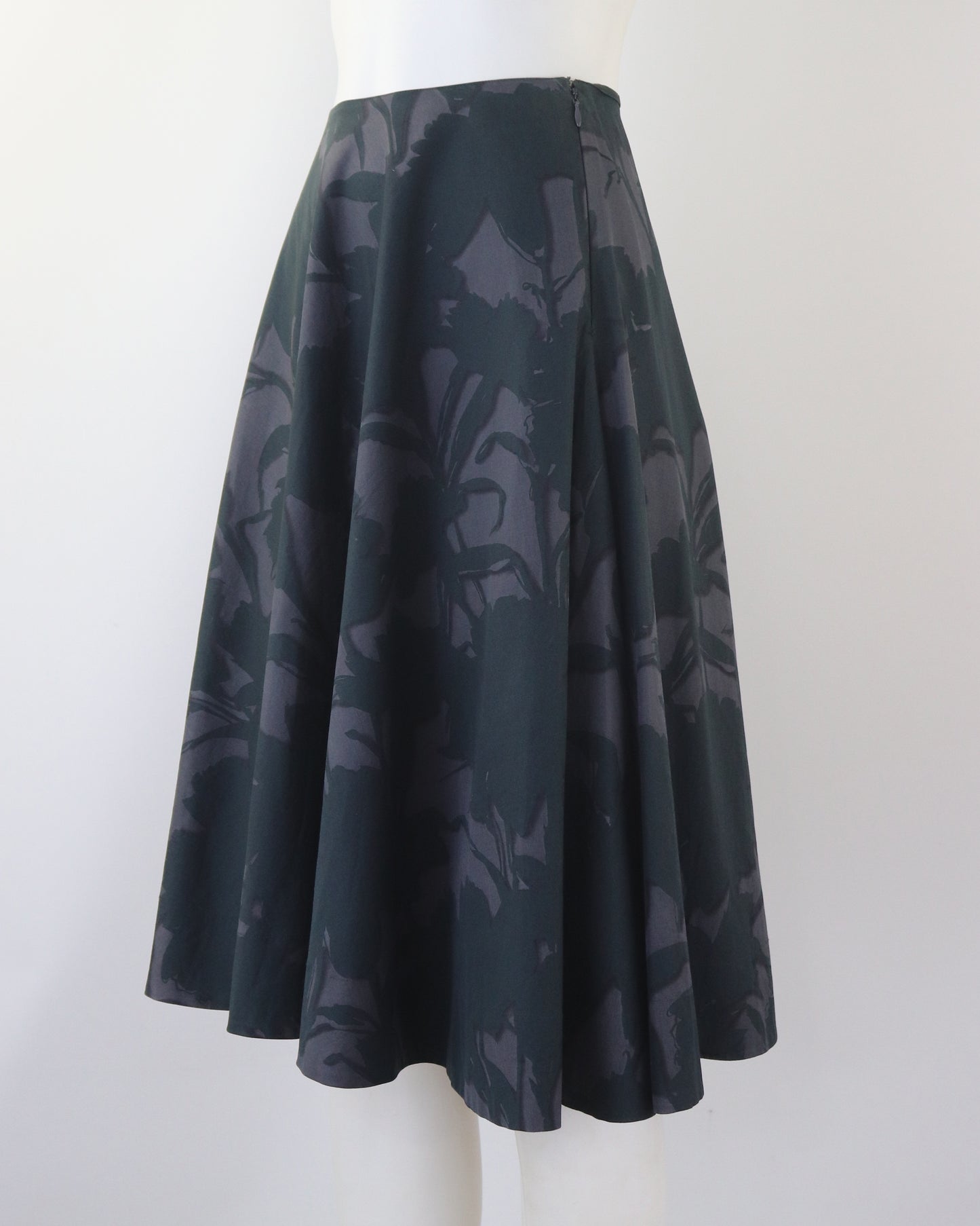 Vintage S/S 2001 Prada Floral Print Circle Midi Skirt / XS