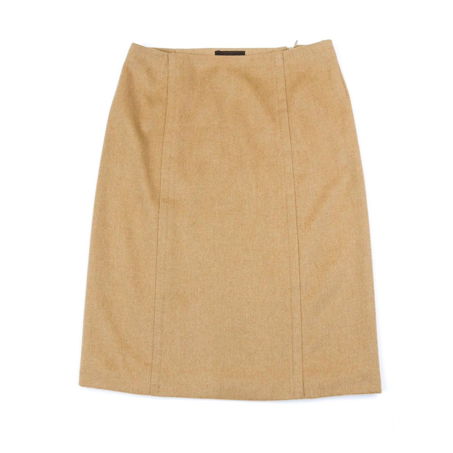F/W 1996 Prada Tan Camel Hair Wool Skirt / IT 40 (XS-S)