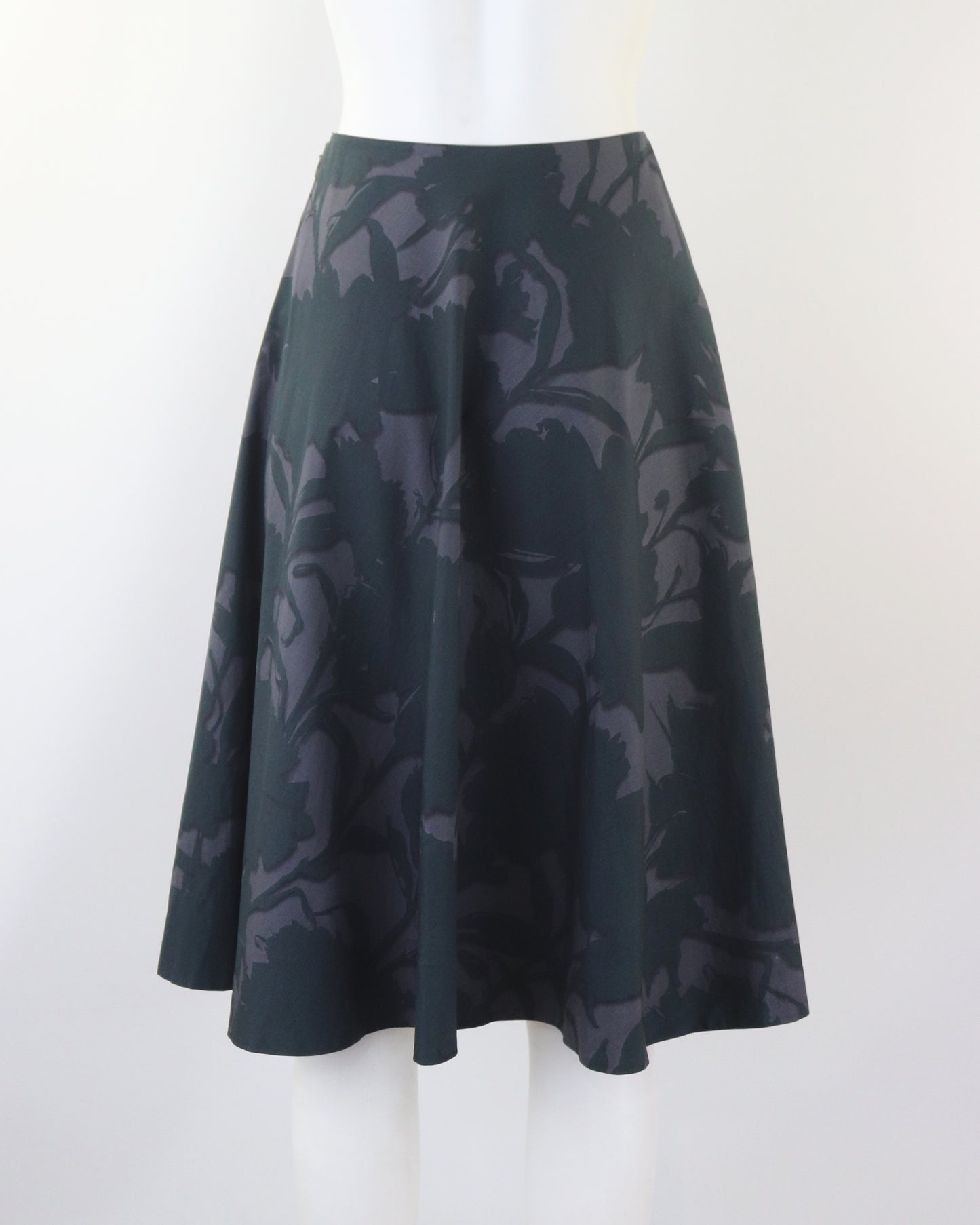 Vintage S/S 2001 Prada Floral Print Circle Midi Skirt / XS