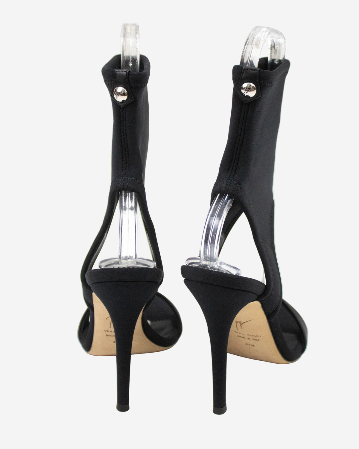 Giuseppe Zanotti Black Nylon Sock Sandals / 37.5 (US 7.5)
