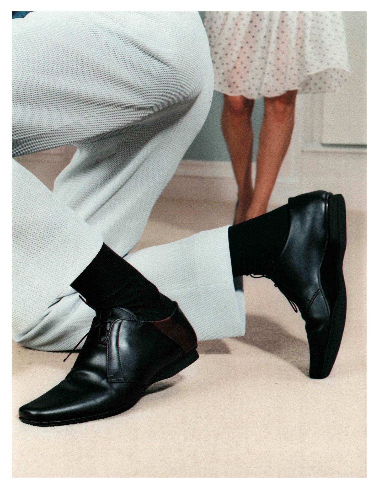 Vintage S/S 2000 Prada Silk Burgundy Polka Dot Print Pleated Skirt / IT 42 (S-M)