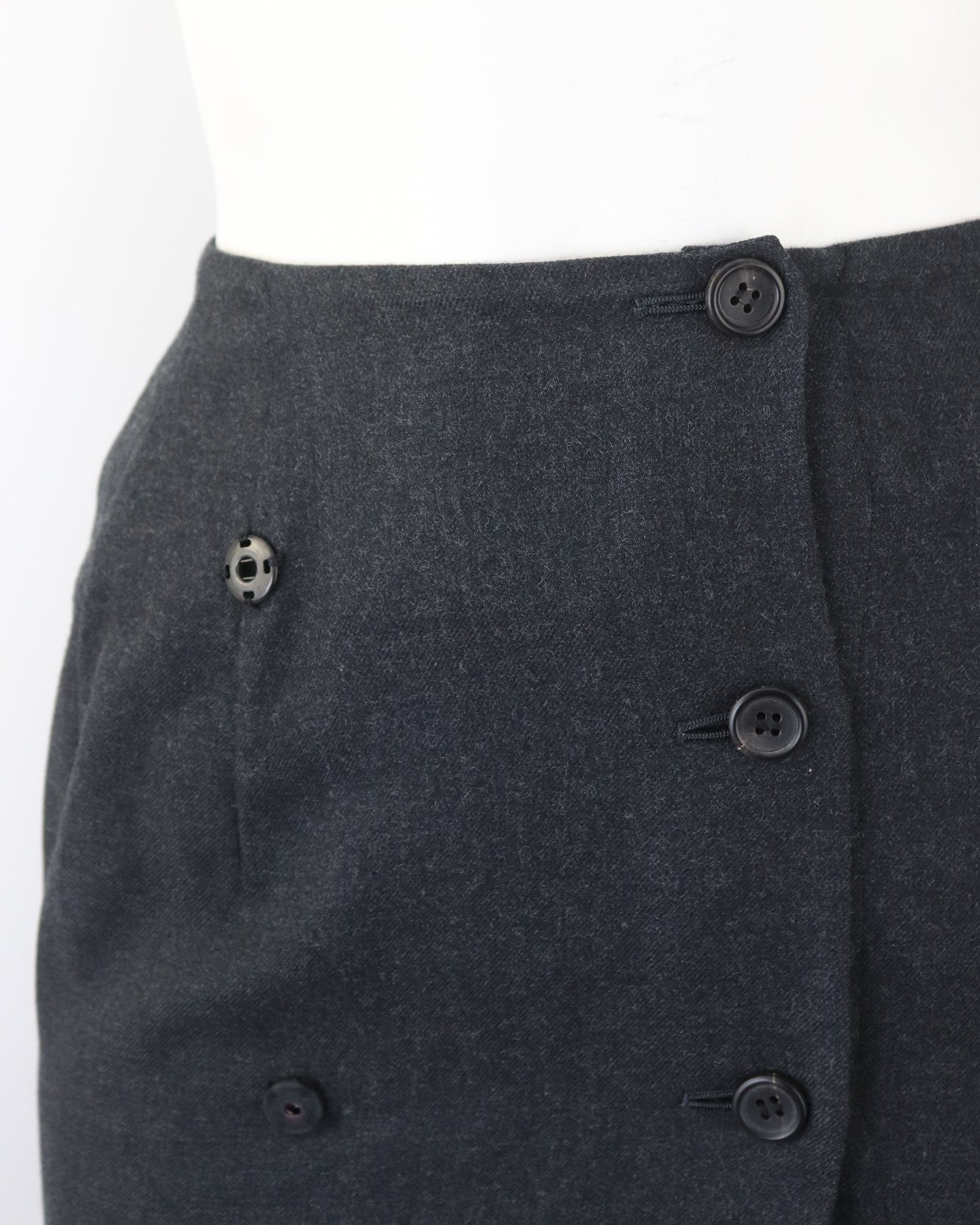 Vintage F/W 1998 Yohji Yamamoto Gray Wool Skirt Suit / XS