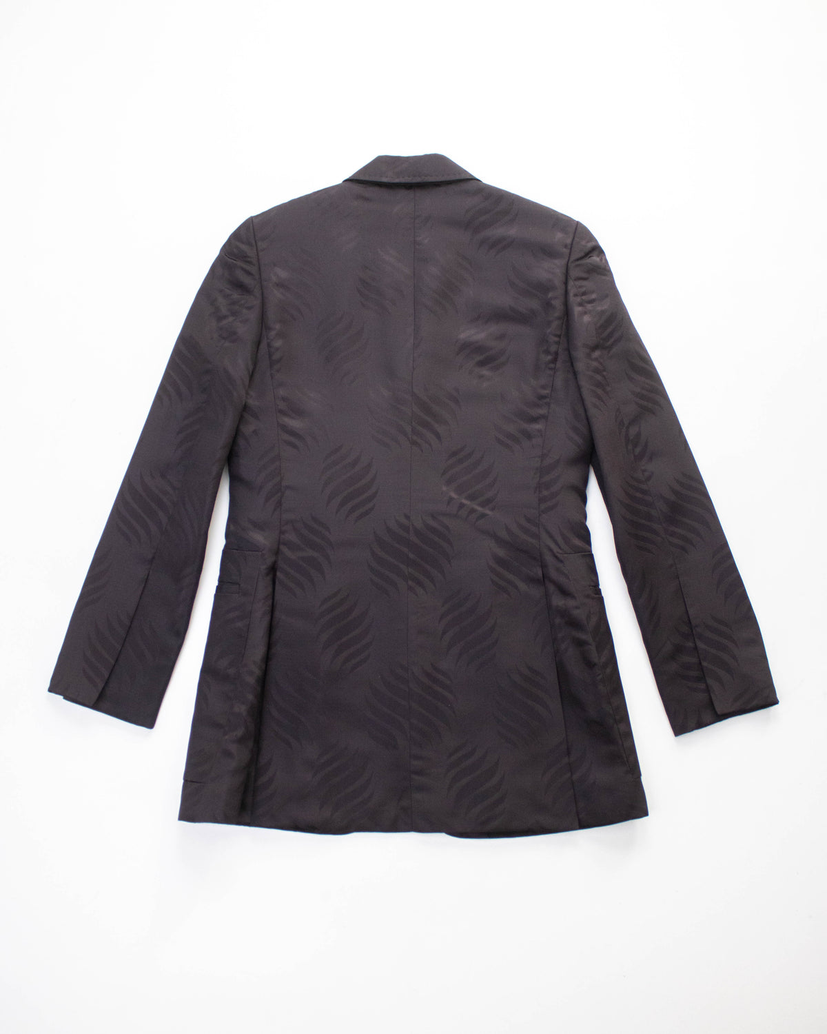 Vintage F/W 2002 Gucci by Tom Ford Purple Silk Jacquard Blazer / IT 40 (XS-S)