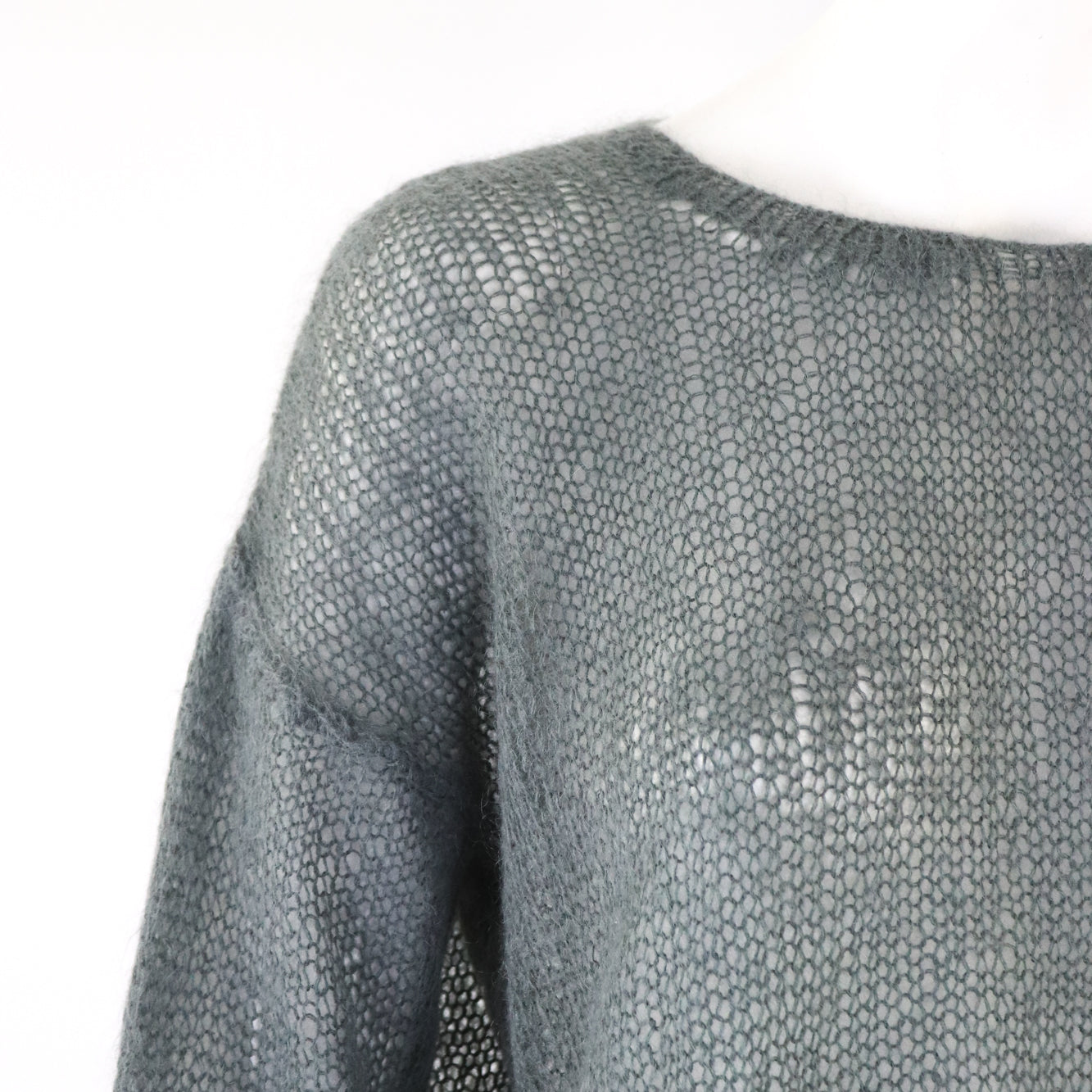 Vintage S/S 1994 Calvin Klein Collection Loose Knit Wool Mohair Sweater