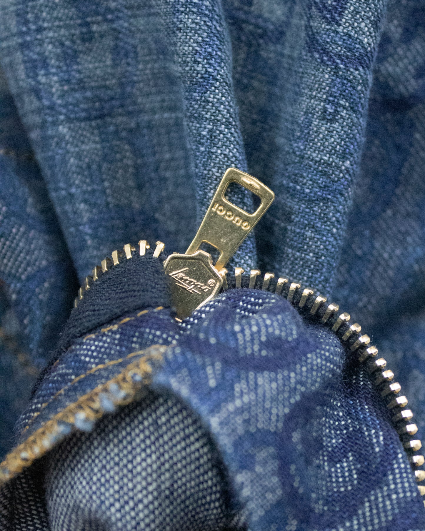 Vintage Gucci 2006 Interlocking G Monogram Denim Mini Skirt / IT 42 (S-M)