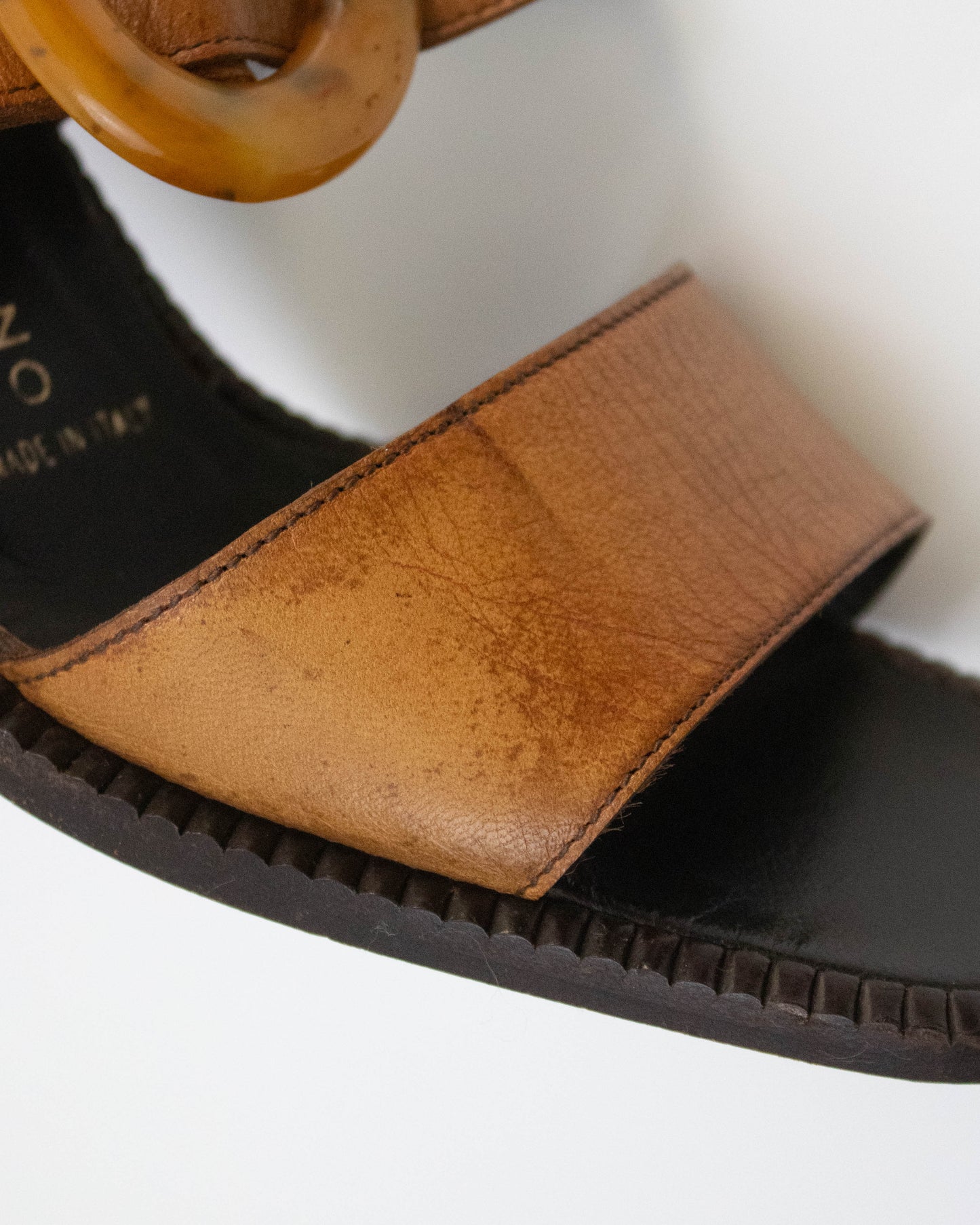 Vintage S/S 1996 Prada 'Ugly Chic' Block Heel Mules / 38 (US 8)
