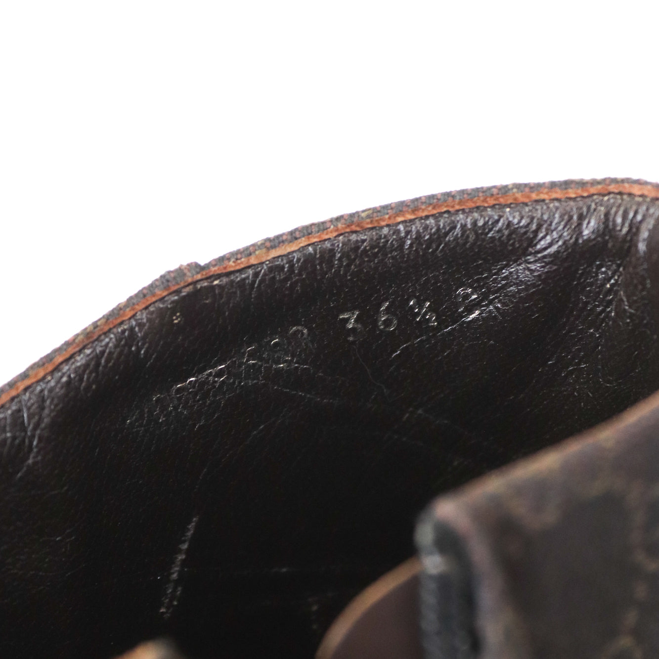 Vintage Gucci by Tom Ford Brown GG Monogram Canvas Ankle Boots Heels / 36.5 (US 6.5)