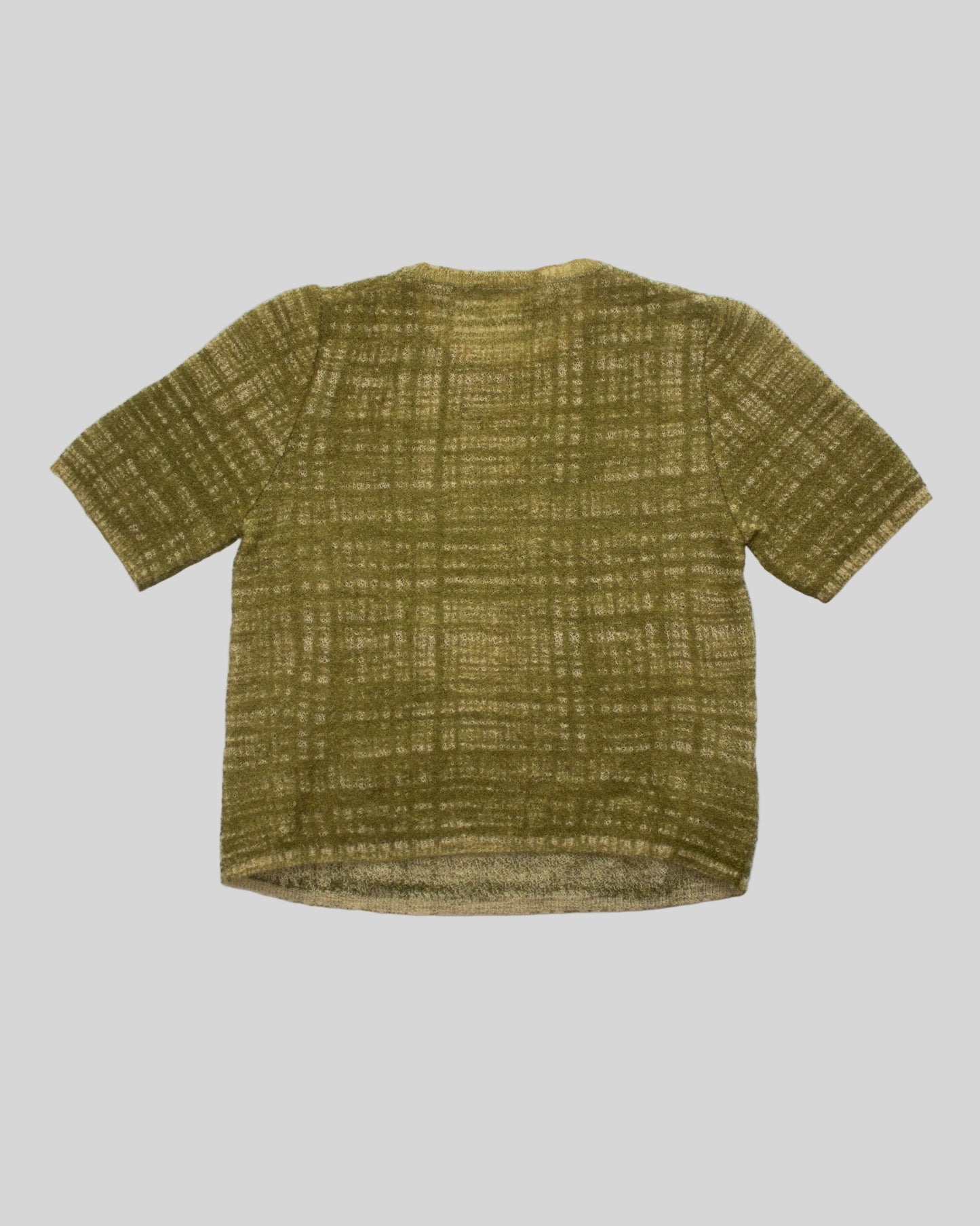 Vintage S/S 1996 Prada 'Ugly Chic' Tweed Print Cropped Sweater / IT 40 (XS-S)