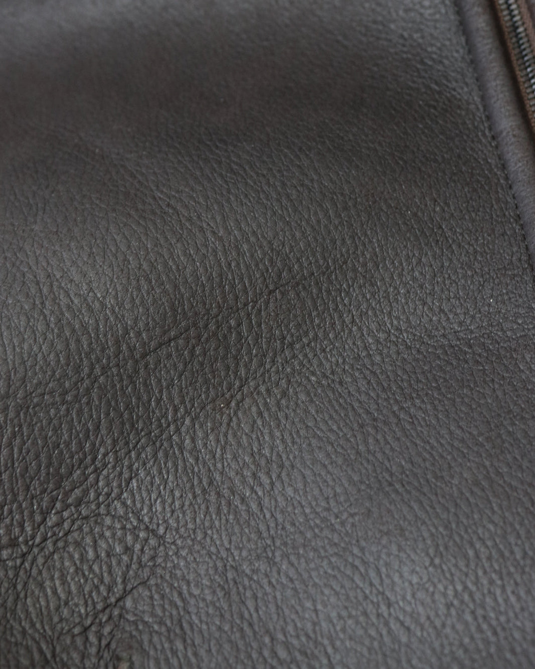 Vintage F/W 2001 Calvin Klein Collection Chocolate Brown Shearling Jacket / S-M