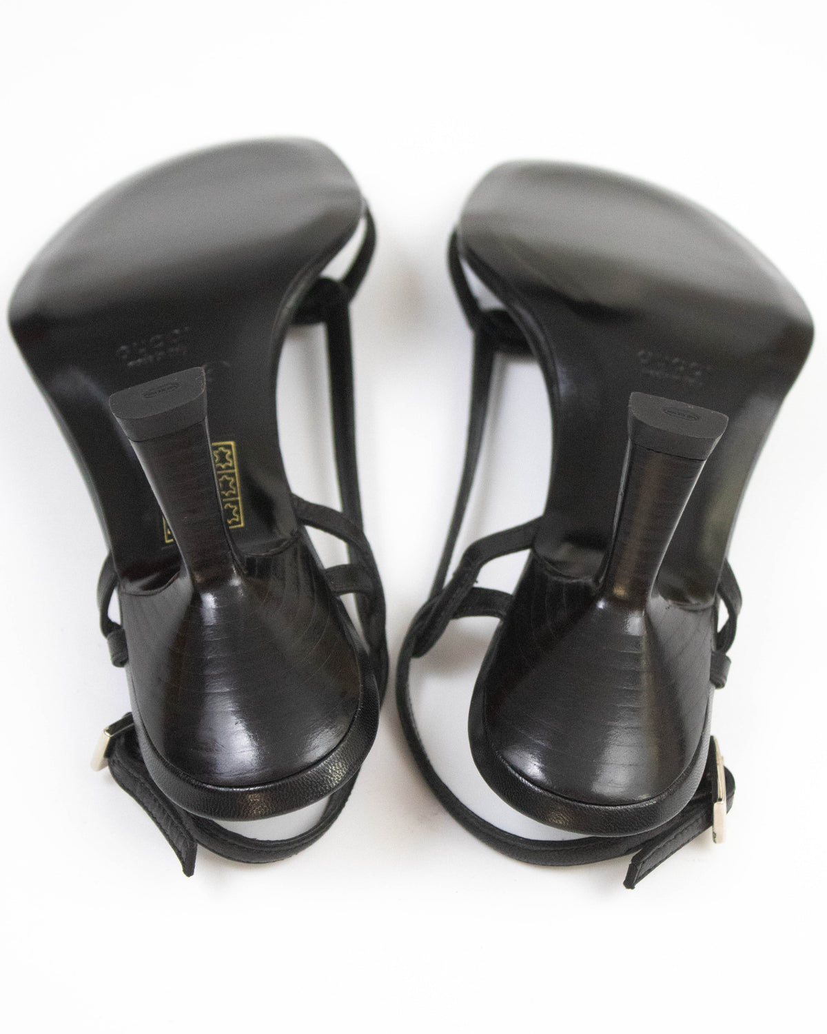 Vintage 1990s Gucci by Tom Ford Black Twisted Heels / 36 (US 6)