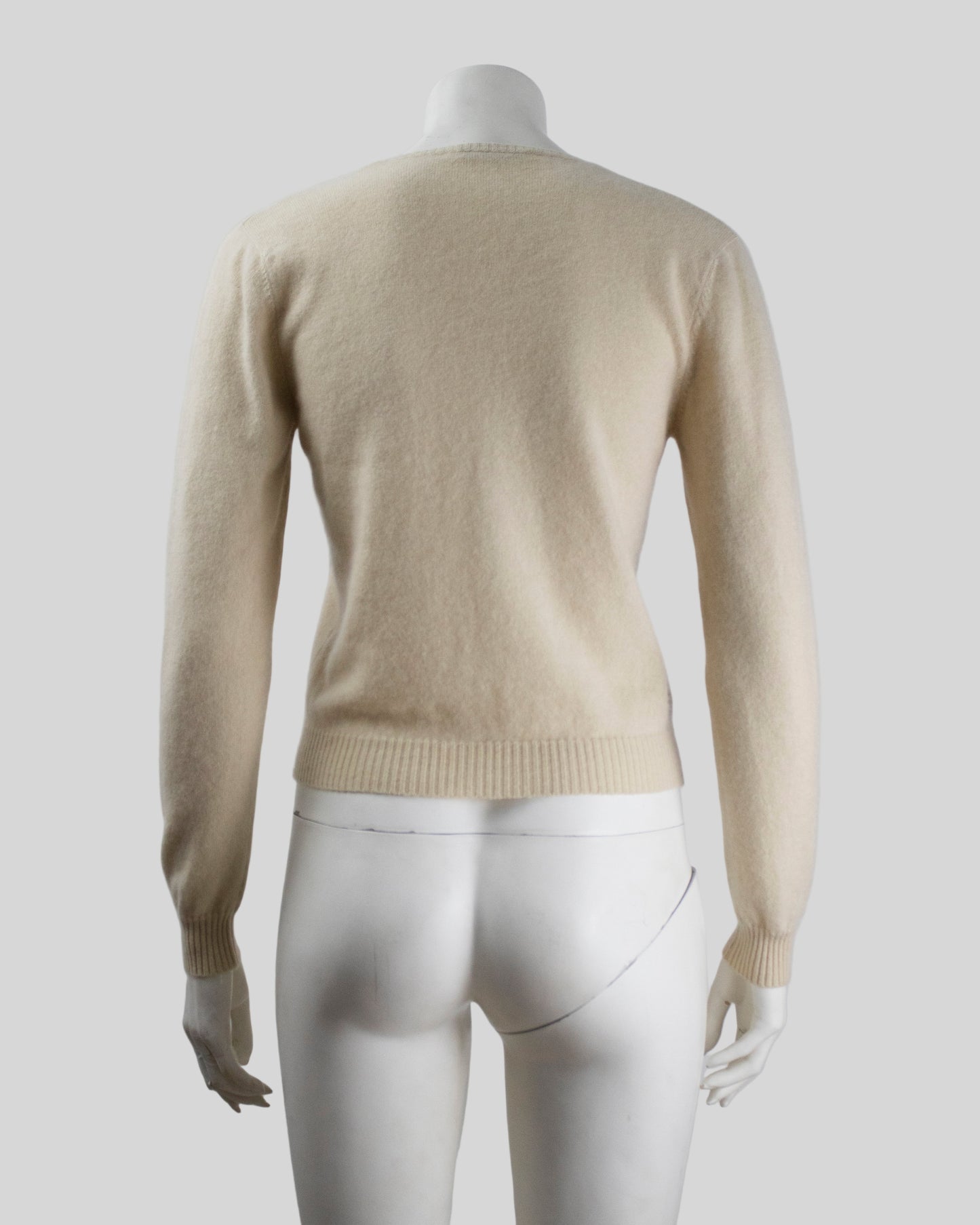 Vintage Brunello Cucinelli Light Peach Cashmere Sweater / S-M