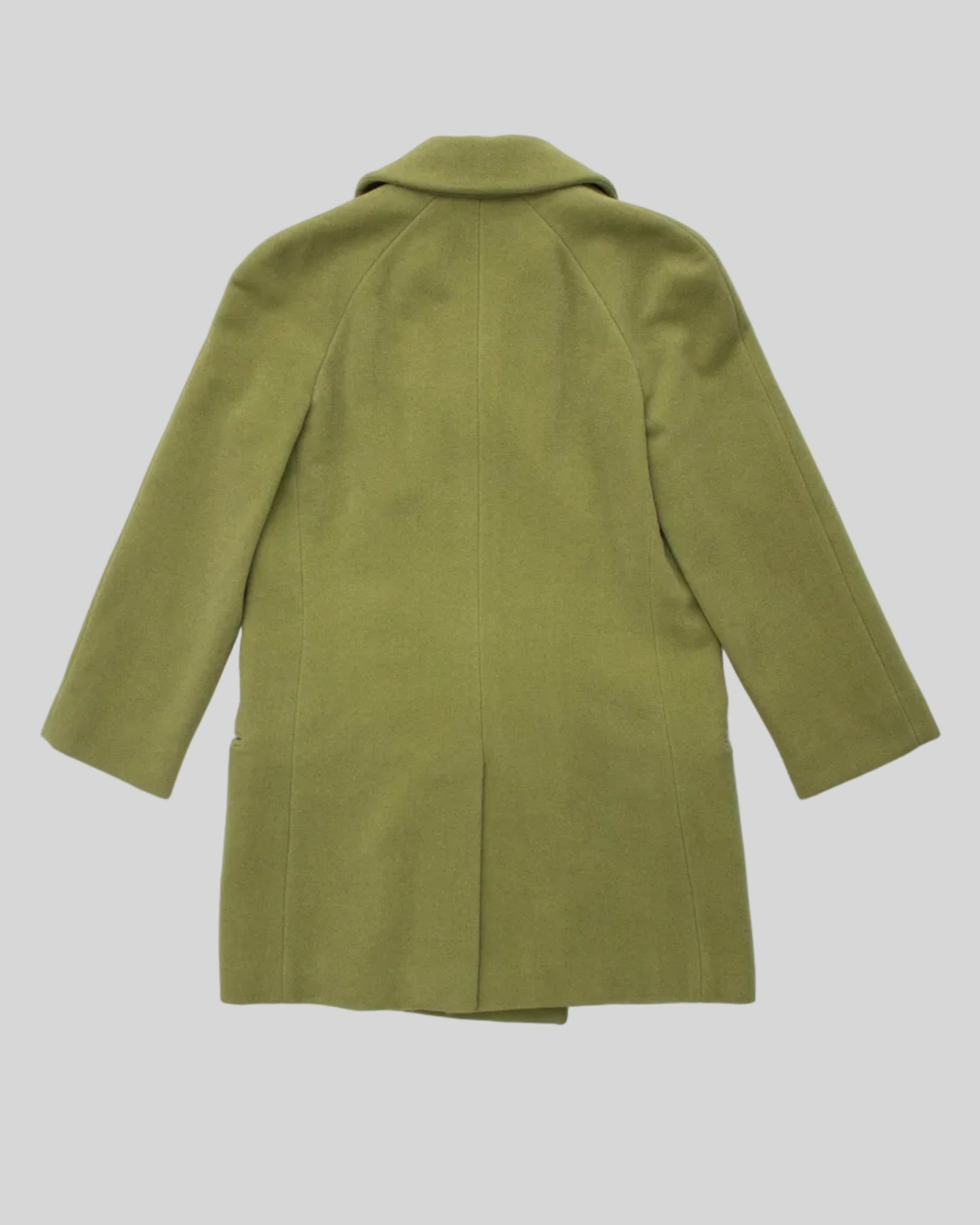 Vintage Calvin Klein Collection Angora Rabbit Hair Wool Double-Breasted Coat / XS