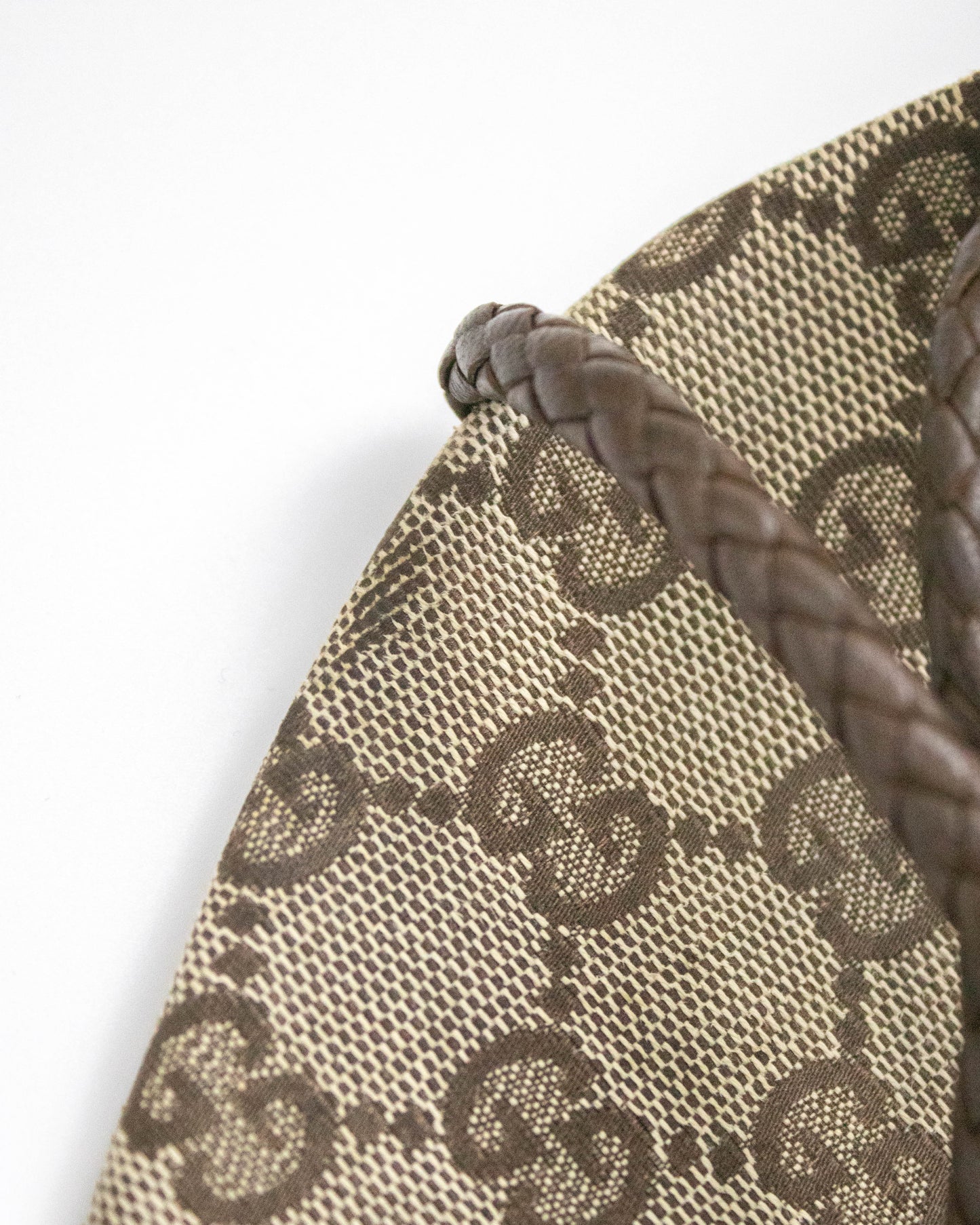 Vintage F/W 2002 Gucci by Tom Ford Monogram Braided Leather Mule Heels / 39 (US 9)