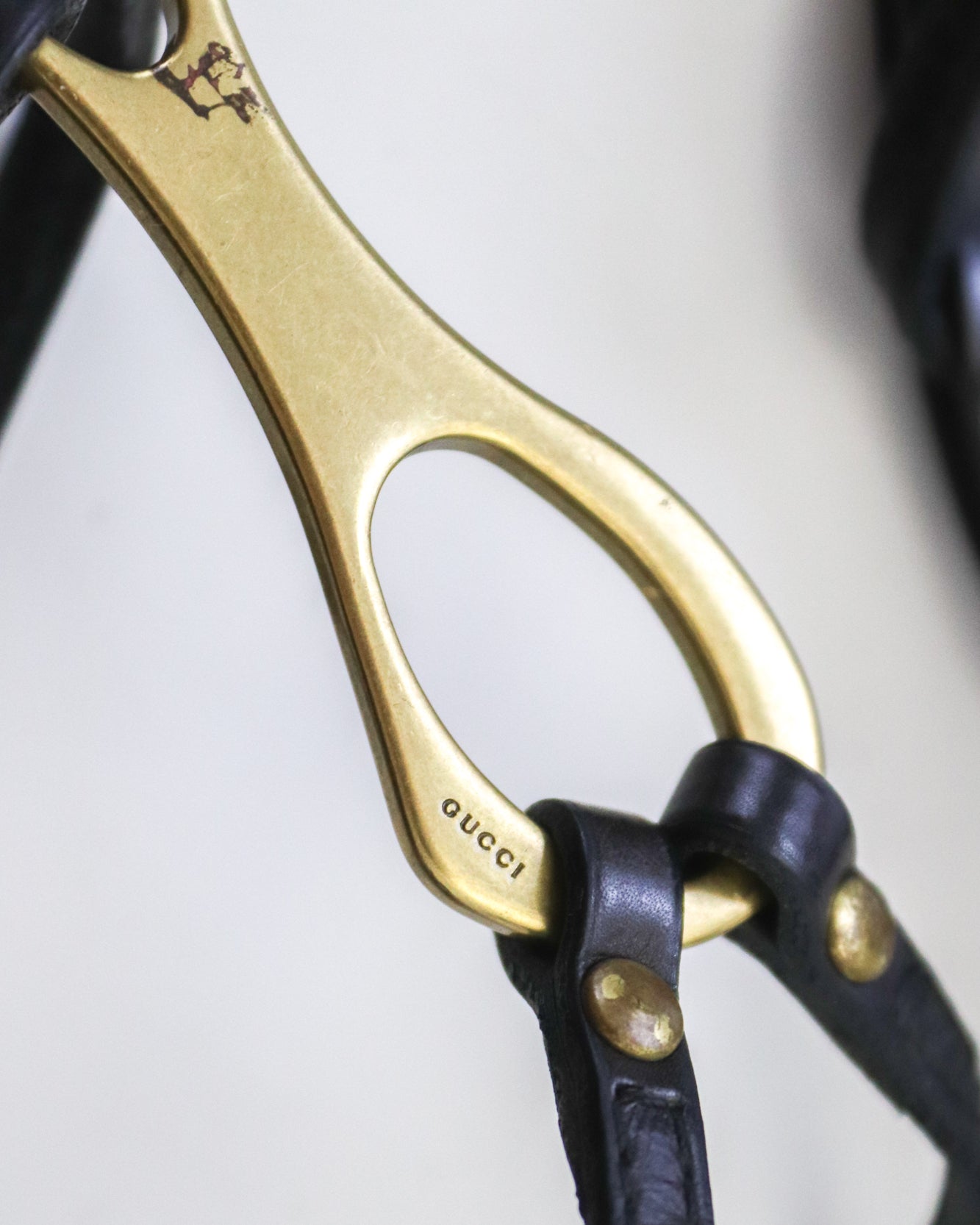 Vintage Gucci by Tom Ford Leather Strappy Sandals Metal Horsebit Detail / 38.5 ( US 8.5)