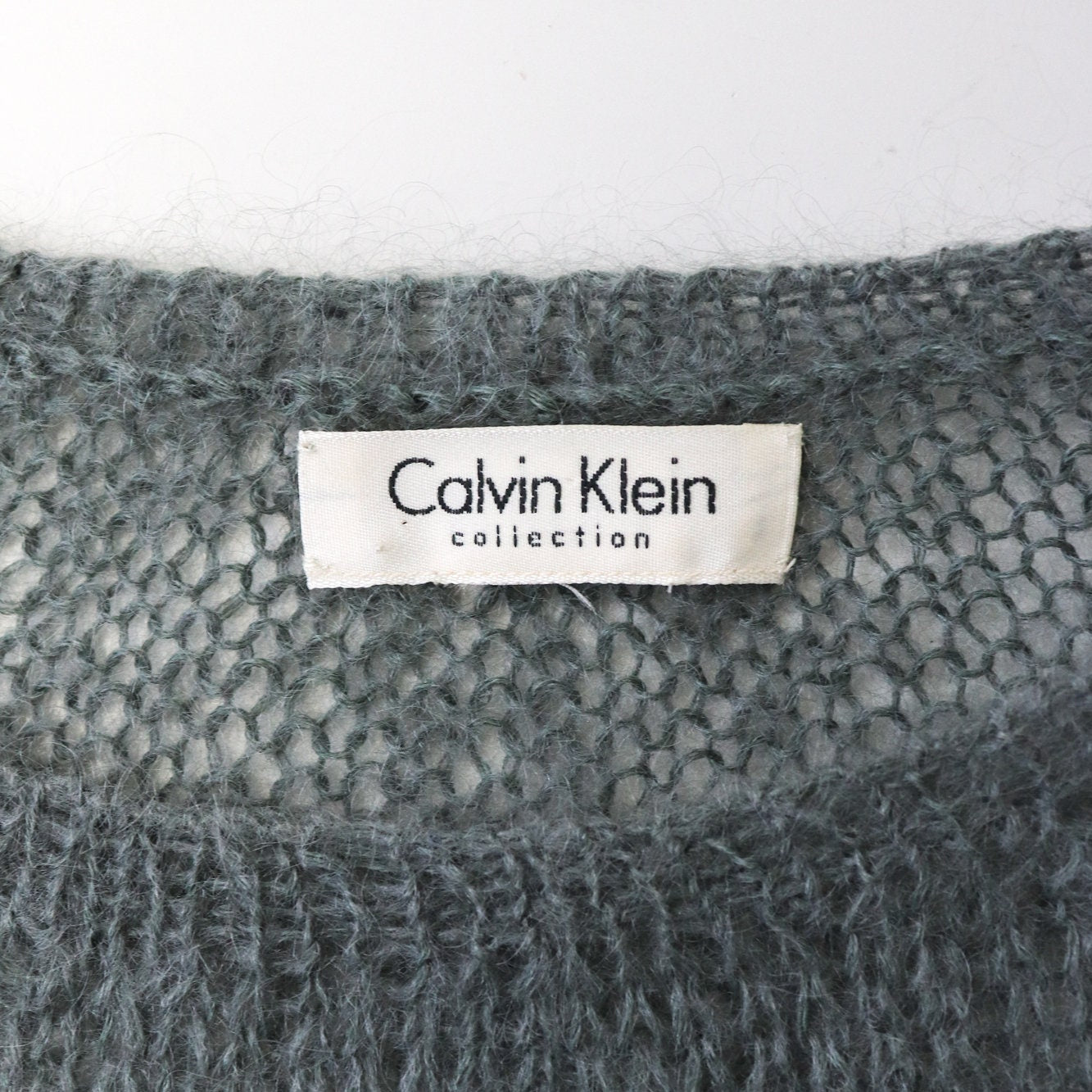 Vintage S/S 1994 Calvin Klein Collection Loose Knit Wool Mohair Sweater