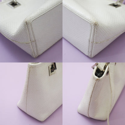 Vintage 2000s Gucci by Tom Ford Reptile Leather Logo Small Shoulder Bag