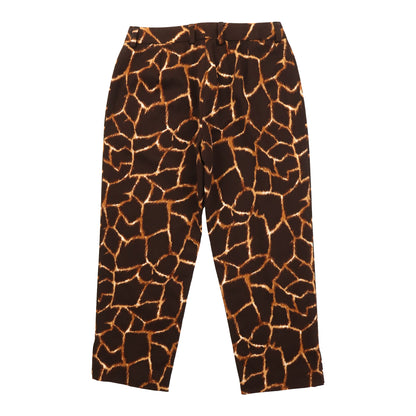 Vintage 2000s Dolce&Gabbana Giraffe Print Cropped Capri Pants / IT 38 (XS)