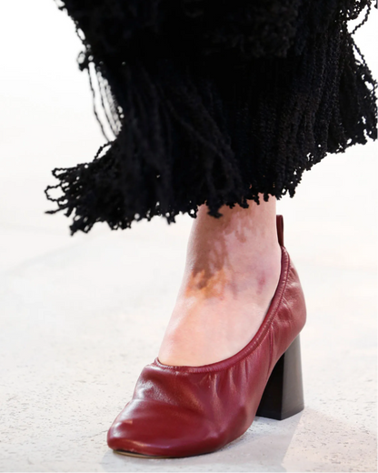 Celine S/S 2015 Phoebe Philo Runway Black Soft Ballerina Block Heels / 36 (US 6)