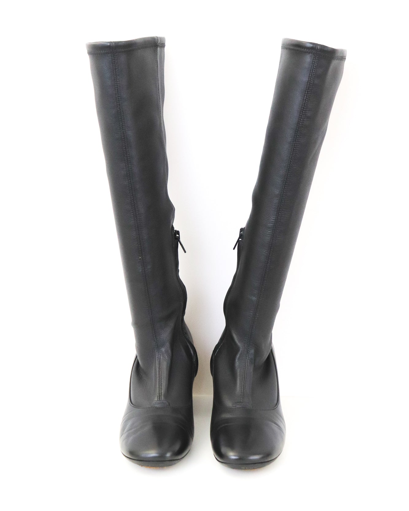 Celine by Phoebe Philo Black Leather Soft Ballerina Boots / 37 (US 7)