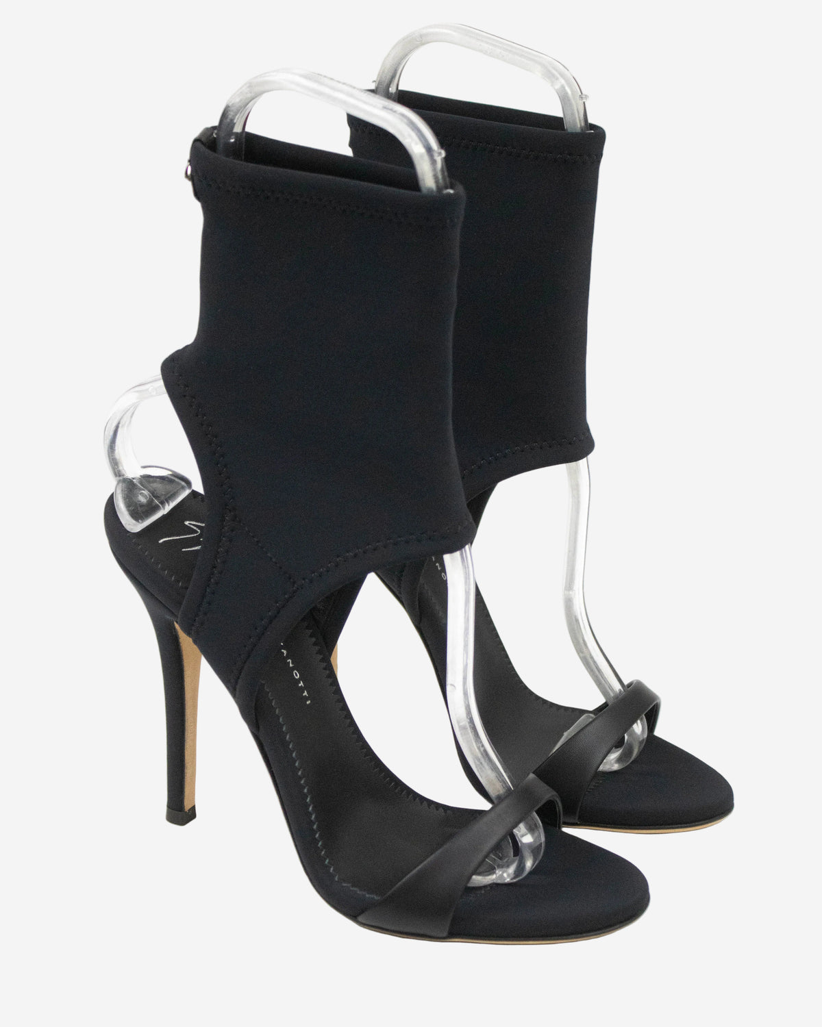 Giuseppe Zanotti Black Nylon Sock Sandals / 37.5 (US 7.5)
