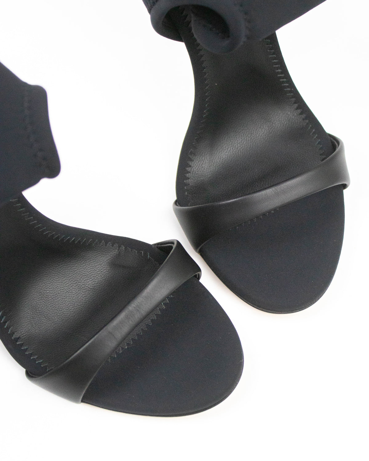 Giuseppe Zanotti Black Nylon Sock Sandals / 37.5 (US 7.5)