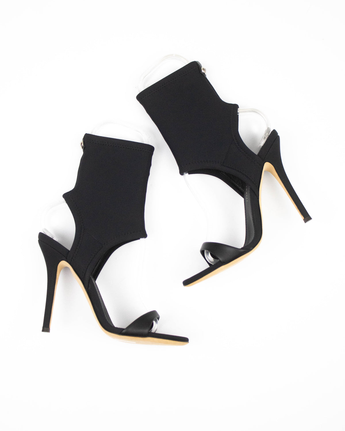 Giuseppe Zanotti Black Nylon Sock Sandals / 37.5 (US 7.5)