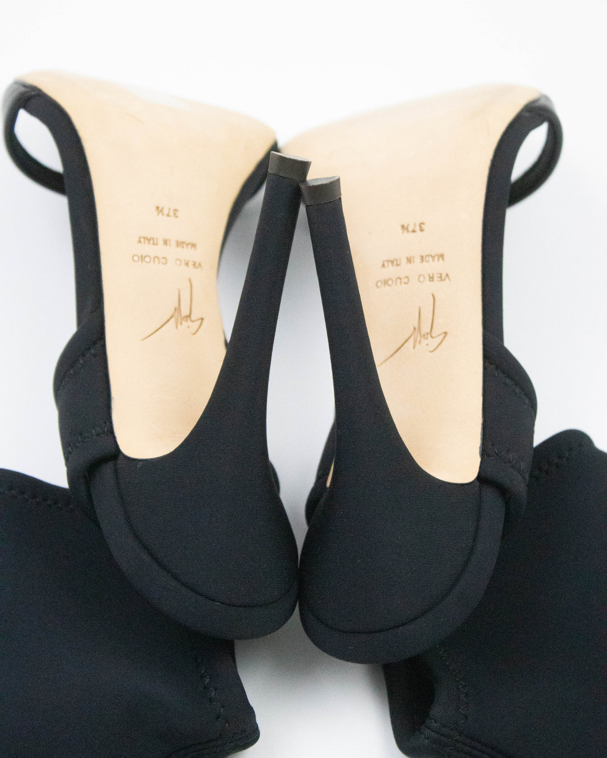 Giuseppe Zanotti Black Nylon Sock Sandals / 37.5 (US 7.5)