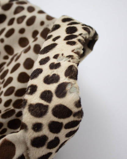 Vintage F/W 1995 Prada Dalmatian Print Pony Hair Runway Jacket / IT 40 (XS-S)