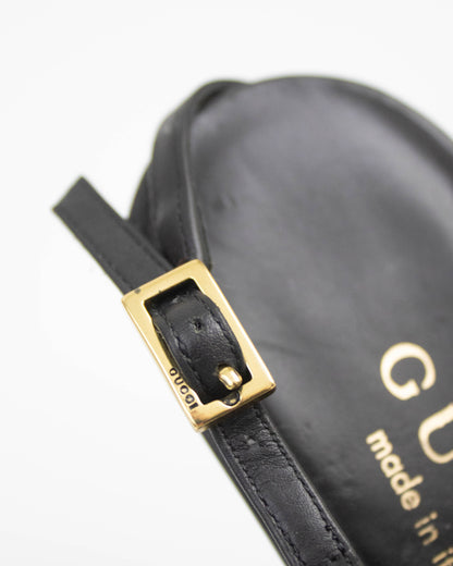 Vintage Gucci Black Braided Leather Sandals / 37.5 (US 7.5)