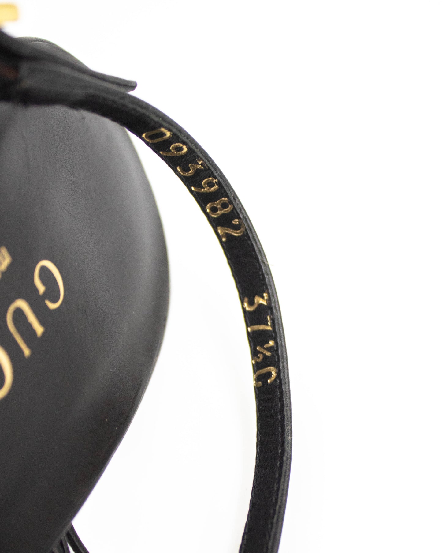 Vintage Gucci Black Braided Leather Sandals / 37.5 (US 7.5)