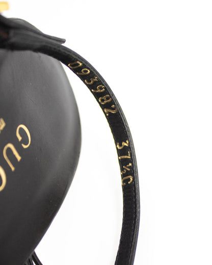 Vintage Gucci Black Braided Leather Sandals / 37.5 (US 7.5)