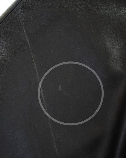 Vintage F/W 2001 Calvin Klein Collection Black Leather Trousers / 8 (M)