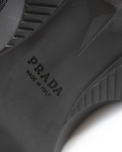 Vintage Prada Linea Rossa 2004 Brown Lug Sole Boots As seen on Bella Hadid / 38.5 (US 8.5)