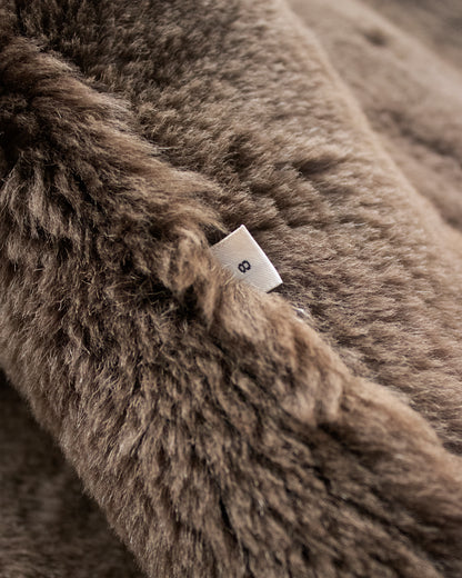 Vintage F/W 1994 Calvin Klein Collection Brown Lambskin Shearling Jacket / M