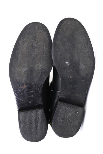 Vintage 2000s Burberry Adelaide Black Leather Riding Boots / 37 (US 7)