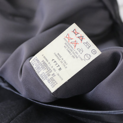 Vintage F/W 1997 Gucci by Tom Ford Wool Skirt Slit Leather Trim / IT 38 (XS)