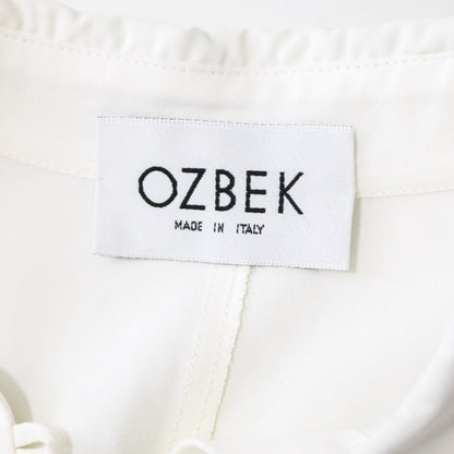 Vintage S/S 1993 Rifat Ozbek Embroidered Blouse Runway Top / IT 42 (S)