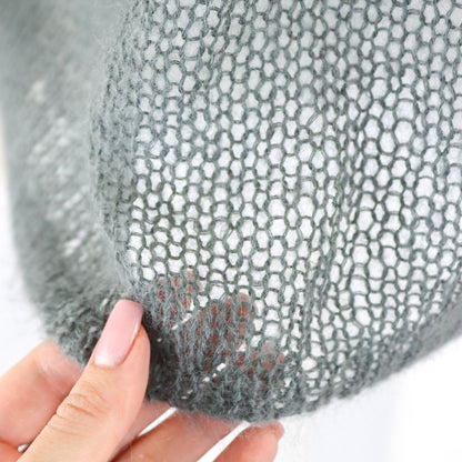 Vintage S/S 1994 Calvin Klein Collection Loose Knit Wool Mohair Sweater