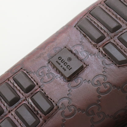 Vintage Gucci Guccissima Monogram Leather Loafers Moccasin Bamboo Horsebit Detail  / 40 (US 10)