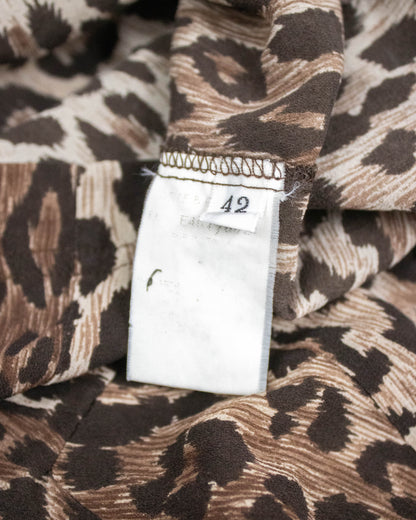 Vintage S/S 1997 Dolce&Gabbana Leopard Print Silk Tank Top / IT 42 (S)