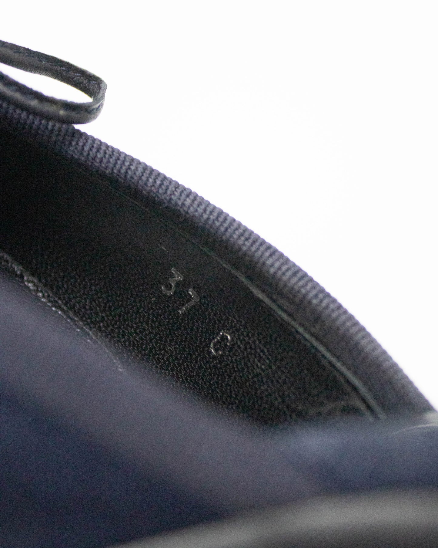 Vintage Chanel 2000 Denim Ballet Pointe Bow Detail Mule Heels / 37 (US 7)