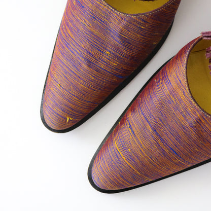 Vintage Muxart Barcelona Pointed Toe Mules Fringed Sandals / 37.5 (US 7.5)