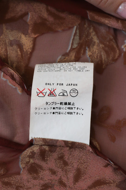 Vintage Gianfranco Ferre Viscose Silk Sheer Floral Print Blouse / L