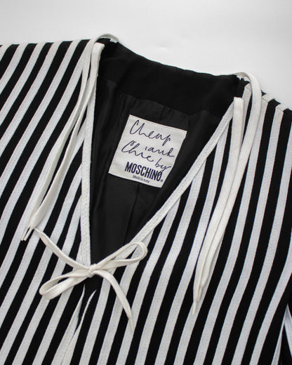 Vintage Moschino Cheap&Chic Shoelaces Striped Blazer / IT 40 (XS-S)