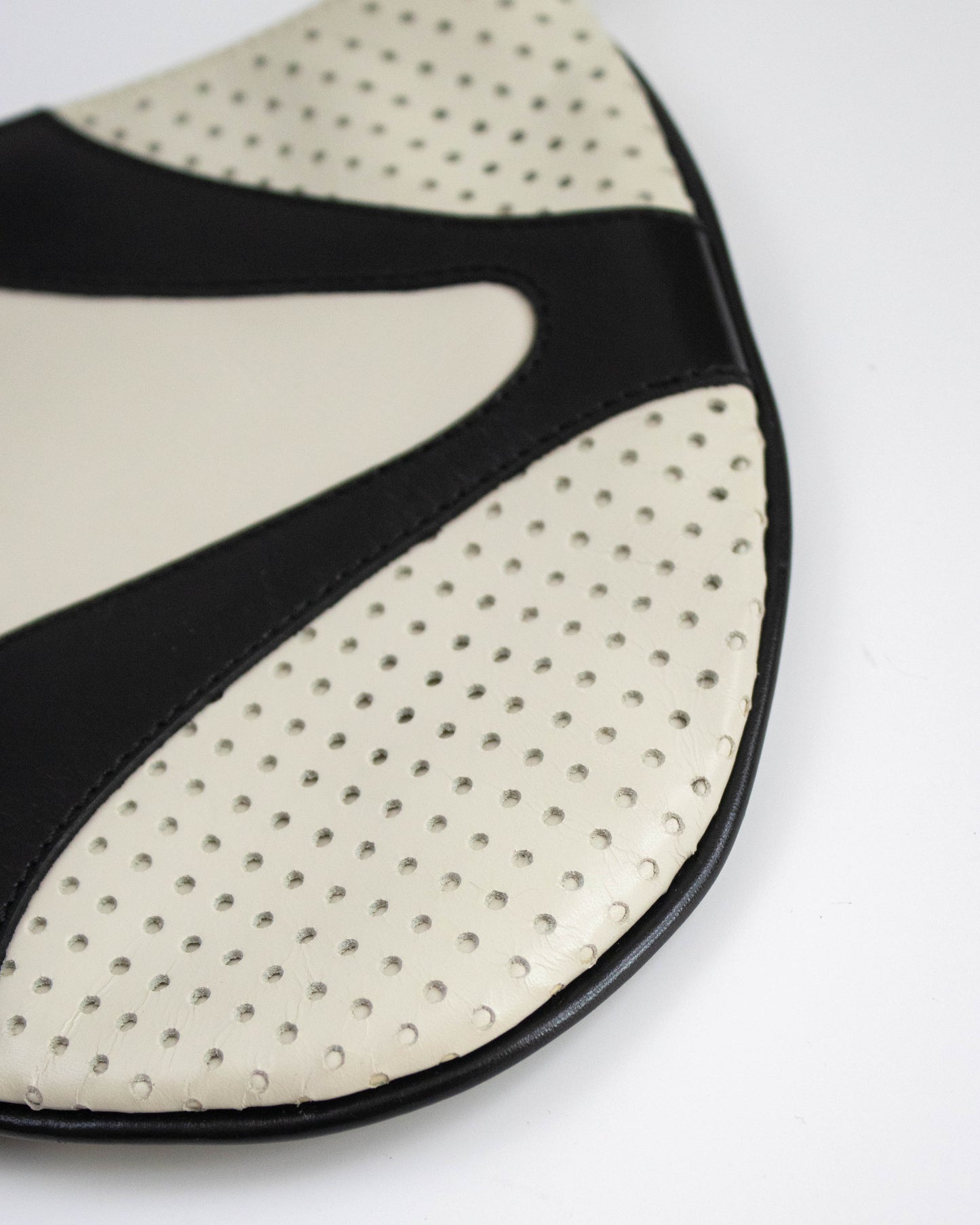 Vintage S/S 2000 Prada Vitello Drive Perforated Leather Shoulder Bag / As seen in Sex and the City