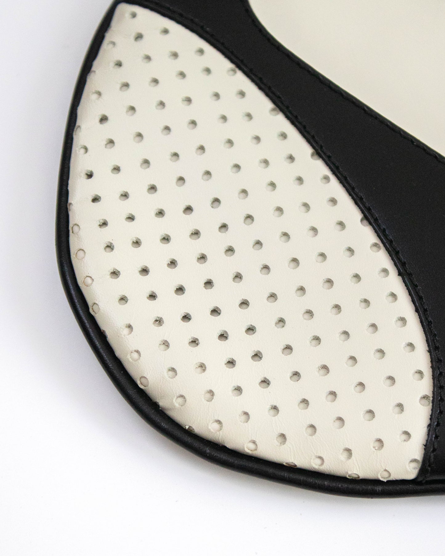 Vintage S/S 2000 Prada Vitello Drive Perforated Leather Shoulder Bag / As seen in Sex and the City