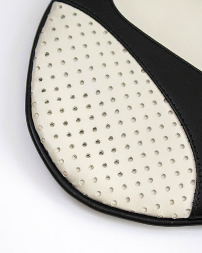 Vintage S/S 2000 Prada Vitello Drive Perforated Leather Shoulder Bag / As seen in Sex and the City