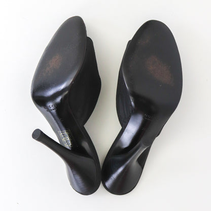 S/S 1998 Gucci by Tom Ford Gray GG Monogram Canvas Leather Mules / 36 (US 6)