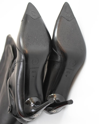 Vintage F/W 2005 Chanel Thigh-High Iconic Runway Boots / As seen in The Devil Wears Prada / 36.5 (US 6.5)