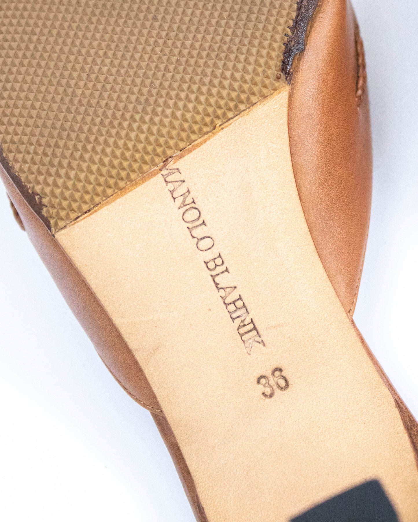 Vintage Manolo Blahnik Fringed Kitten Heel Mules Bow Detail / 36 (US 6)